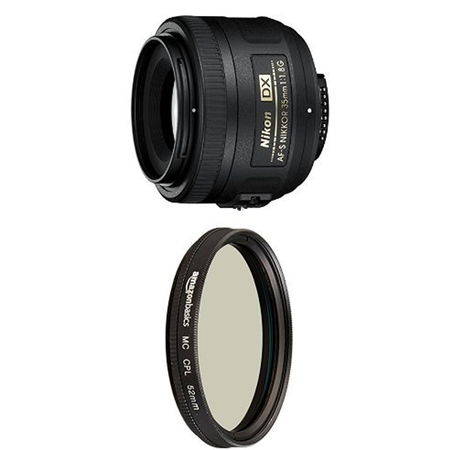 Nikon Lens for DSLR Cameras with Circular Polarizer Lens