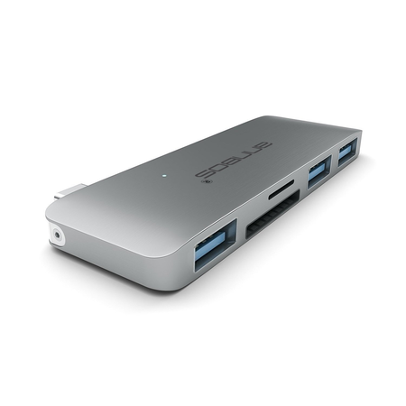 Cáp chuyển đổi đa năng USB-C Hub Type C 5 trong 1 cho Macbook hiệu ANNBOS - USA.(Silver)