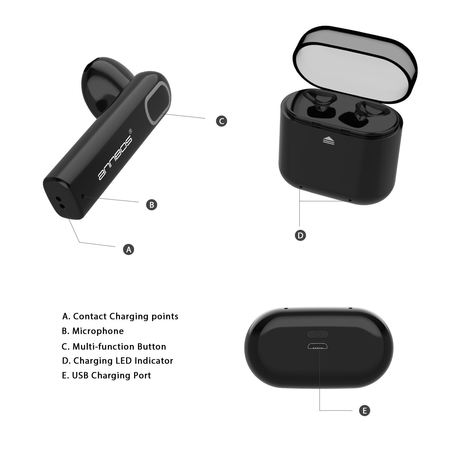 ANNBOS Bluetooth Earbuds, RyuGo V4.2 Bluetooth Headphones
