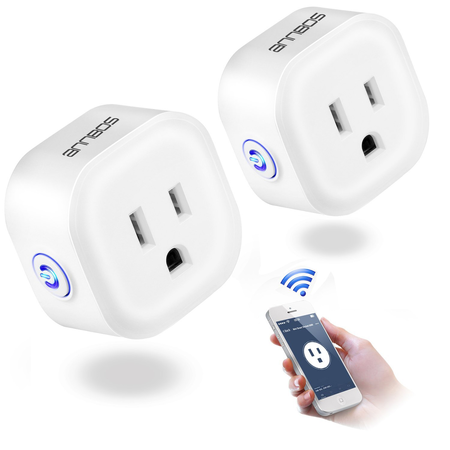 ANNBOS WiFi Outlet Smart Plug Compatible with Alexa, Google home