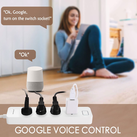 ANNBOS WiFi Outlet Smart Plug Compatible with Alexa, Google home