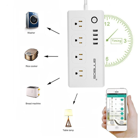 ANNBOS WiFi Outlet Smart Plug Compatible with Alexa, Google home
