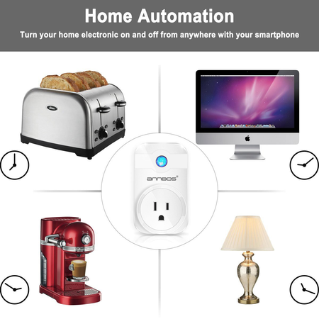 ANNBOS WiFi Outlet Smart Plug Compatible with Alexa, Google home