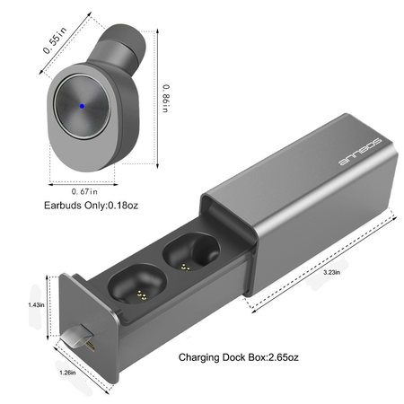 ANNBOS Wireless Earbuds, Proker Cordless Bluetooth headphone