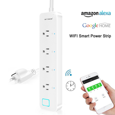 ANNBOS WiFi Outlet Smart Plug Compatible with Alexa, Google home