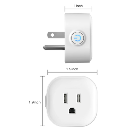 ANNBOS WiFi Outlet Smart Plug Compatible with Alexa, Google home