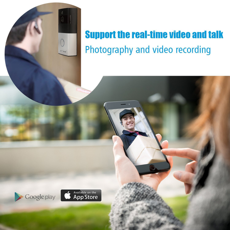 ANNBOS Smart doorbell wireless wifi detection real time