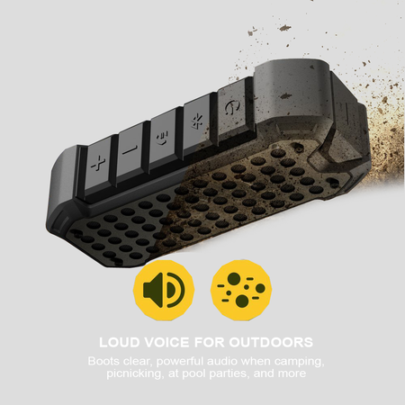 ANNBOS Waterproof Bluetooth Outdoor Wireless Speaker Built-In Microphone