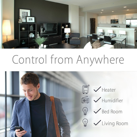 ANNBOS WiFi Outlet Smart Plug Compatible with Alexa, Google home