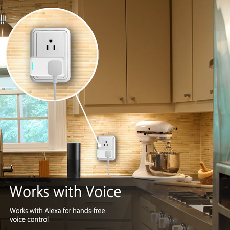 ANNBOS WiFi Outlet Smart Plug Compatible with Alexa, Google home