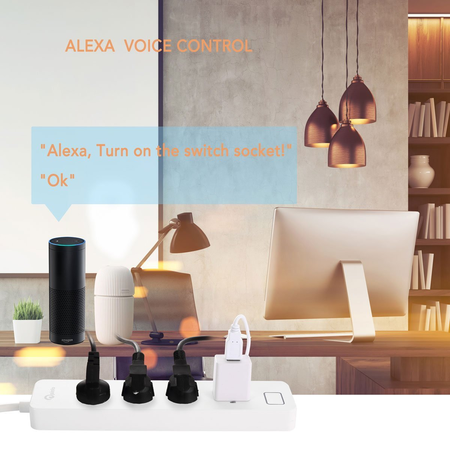 ANNBOS WiFi Outlet Smart Plug Compatible with Alexa, Google home