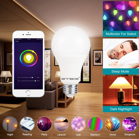 ANNBOS Bluetooth wifi Smart led Light Bulb