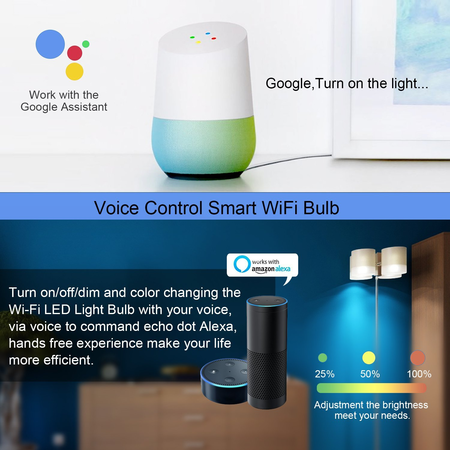 ANNBOS Bluetooth wifi Smart led Light Bulb
