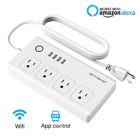 ANNBOS WiFi Outlet Smart Plug Compatible with Alexa, Google home