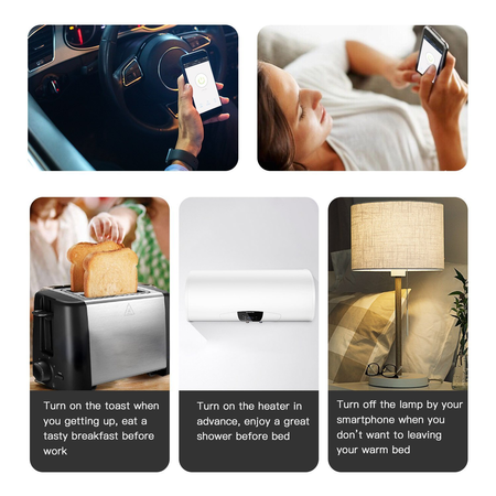 ANNBOS WiFi Outlet Smart Plug Compatible with Alexa, Google home
