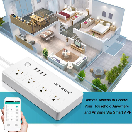 ANNBOS WiFi Outlet Smart Plug Compatible with Alexa, Google home