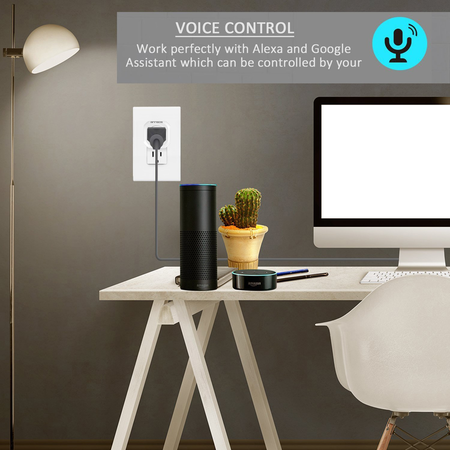 ANNBOS WiFi Outlet Smart Plug Compatible with Alexa, Google home
