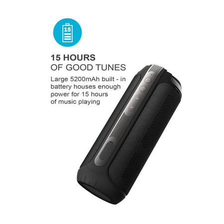 ANNBOS Waterproof Bluetooth Outdoor Wireless Speaker Built-In Microphone