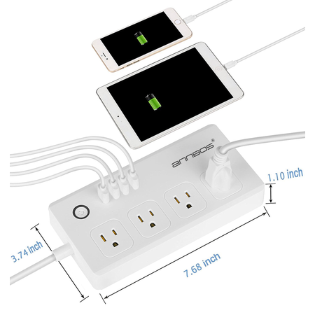 ANNBOS WiFi Outlet Smart Plug Compatible with Alexa, Google home