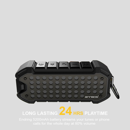 ANNBOS Waterproof Bluetooth Outdoor Wireless Speaker Built-In Microphone