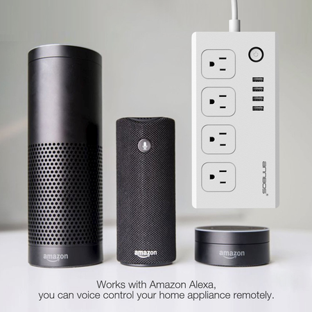 ANNBOS WiFi Outlet Smart Plug Compatible with Alexa, Google home