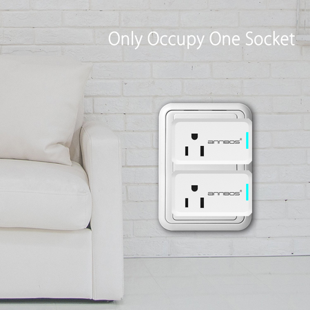 ANNBOS WiFi Outlet Smart Plug Compatible with Alexa, Google home