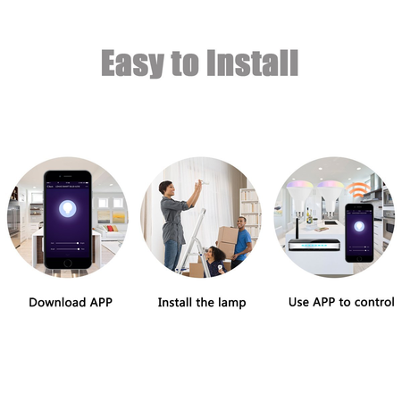 ANNBOS Bluetooth wifi Smart led Light Bulb