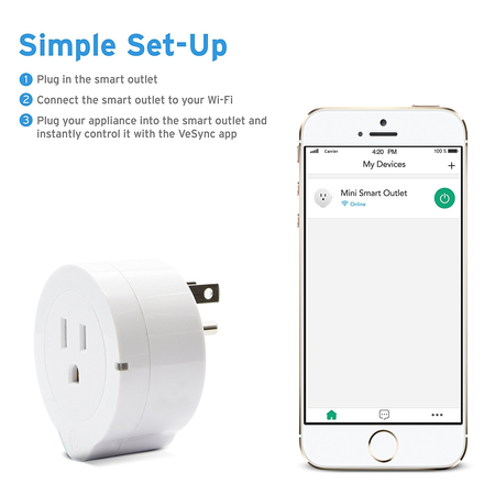 ANNBOS WiFi Outlet Smart Plug Compatible with Alexa, Google home
