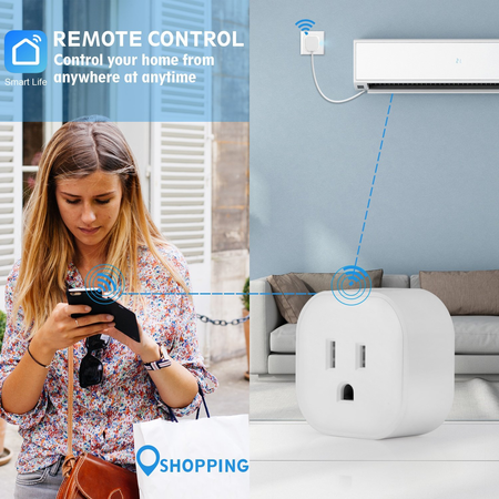 ANNBOS WiFi Outlet Smart Plug Compatible with Alexa, Google home