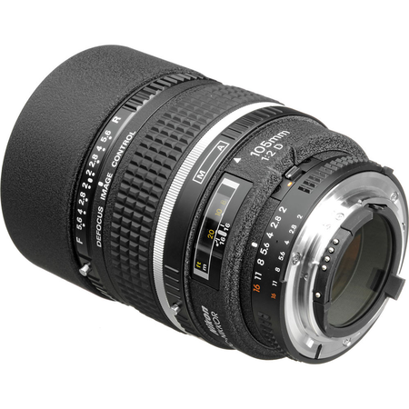Nikon AF FX DC-NIKKOR 105mm f/2D Telephoto Lens with Auto Focus for Nikon DSLR Cameras