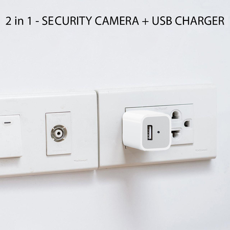 AnnBos Hidden Spy Security Nanny Camera, 1080P HD USB Wall phones Charger Adapter Motion Detection Mini Video Recorder