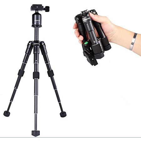 Chân máy ảnh Bestshoot Ultra Compact Desk Top Tripod Camera Mount with Tilt Ball Head Metal Folded 7.2Inch Travel Photo Tripod