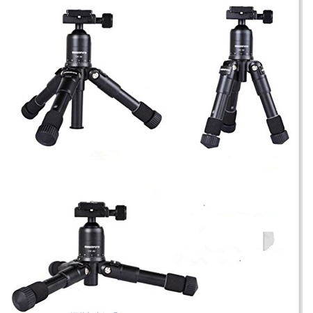 Chân máy ảnh Bestshoot Ultra Compact Desk Top Tripod Camera Mount with Tilt Ball Head Metal Folded 7.2Inch Travel Photo Tripod
