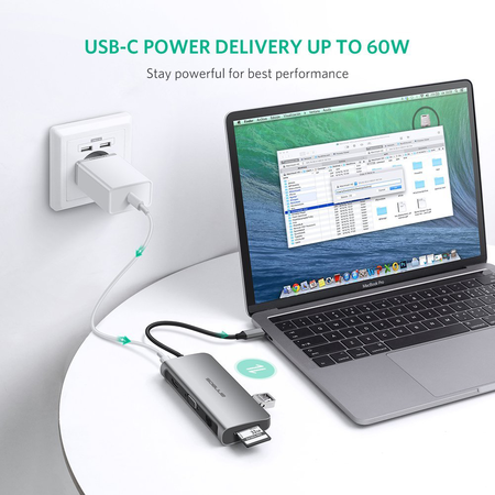 ANNBOS USB Type C Multiport Docking Station, USB C to VGA Ethernet Adapter Power Delivery
