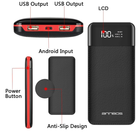 ANNBOS Portable Charger Power Bank 24000Mah Digital Display