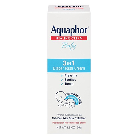 Aquaphor Baby Healing Cream 3 In 1 Diaper Rash 3.5oz
