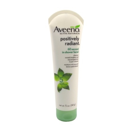 Aveeno Positively Radiant 60-Second In Shower Facial 5oz