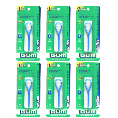 Gum Floss Threaders Eez- Thru (6 Pieces)