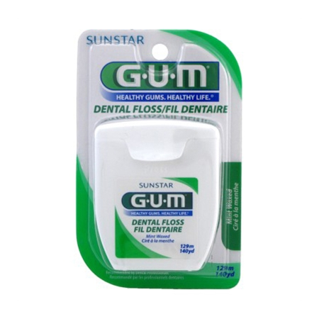 Gum Floss 140 Yds Mint (6 Pieces) Waxed