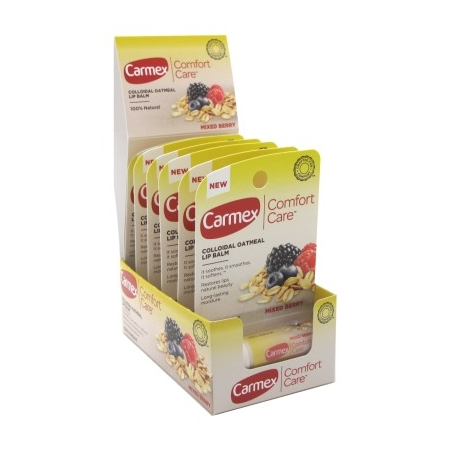 Carmex Lip Balm Stick Comfort Care Mixed Berry 0.15oz