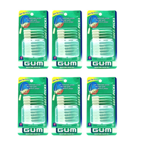 Gum Soft Picks 40 Count (6 Pieces)