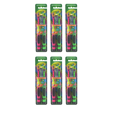 Gum Toothbrush Crayola Suction 2 Count (6 Pieces)