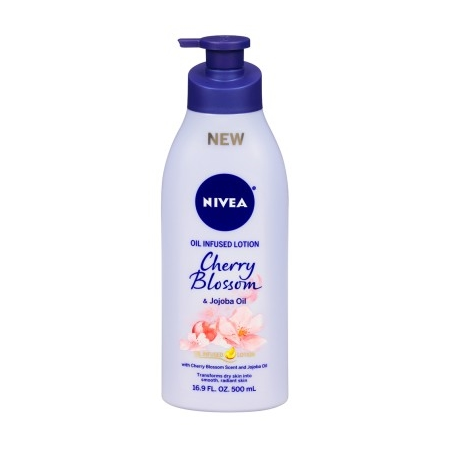 Nivea Lotion Oil-Infused Cherry/Jojoba Oil 16.9oz Pump
