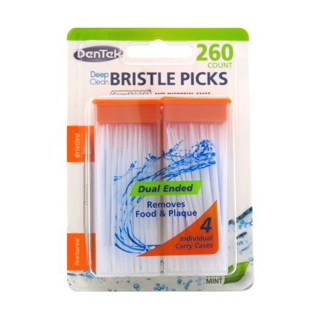 Dentek Deep Clean Bristle Picks Mint 260 Count