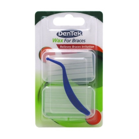 Dentek Wax For Braces Fresh Mint Twin Pac