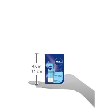 Nivea Smoothness Lipcare Spf #15 0.17oz (6 Pieces) Display