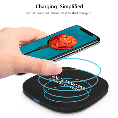 AnnBos Wireless Charger, Fast Wireless Charging Pad 10W with Anti-slip Rubber