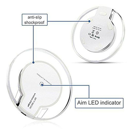 AnnBos AutumnFall iPhone 8 Wireless Charger,2017 New Clear Qi Wireless Charger Charging Stand Dock