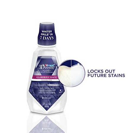 Crest Mouthwash Glamorous White Alcohol-Free 32oz