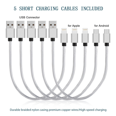 AnnBos Charging Station 5 Port Cell Phone usb Hub Charger Dock Station